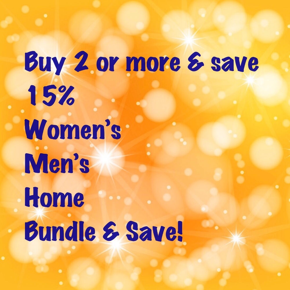 Bundle and Save!  15% or More.